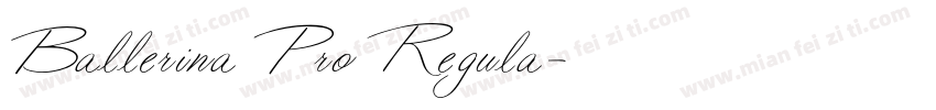 Ballerina Pro Regula字体转换